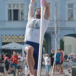Na Atletickém cirkusu se loučil s kariérou úspěšný opavský tyčkař Jan Kudlička. Foto: Vladimír Žurek